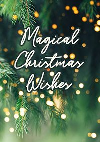 Magical Christmas Wishes Tree Card