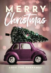 Gorgeous Husband Car Christmas Card