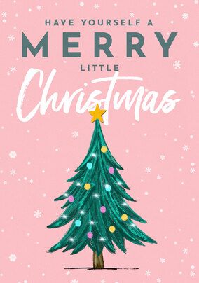 A Merry Little Christmas Tree Card