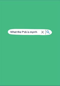What the F*ck is Myrrh Christmas Card