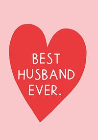 Best Husband Ever Anniversary Card