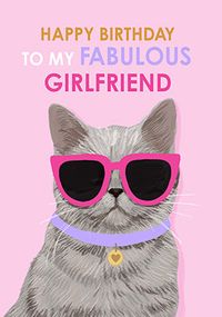 Tap to view Girlfriend Cat Birthday Card