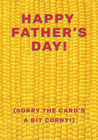 Tap to view Bit Corny Father's Day Card