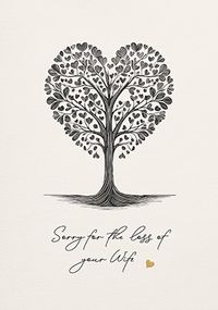 Tap to view Sorry for the loss of your Wife Sympathy Card