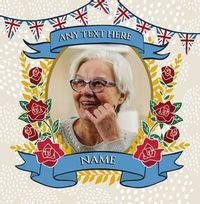 Regal Theme Photo Upload Personalised Coaster