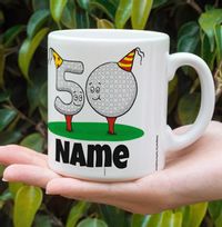 50th Birthday Golf Mug