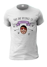 Just A Crush Pink Photo Upload Personalised T-Shirt