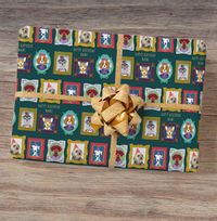 Tap to view Dog Portraits Photo Birthday Wrapping Paper