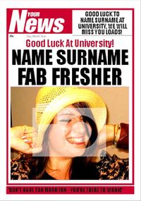 Tap to view Your News - Good Luck at Uni Full Image