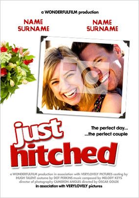 Spoof Movie - Just Hitched Wedding Card