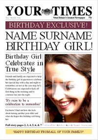 Your Times - Birthday Girl