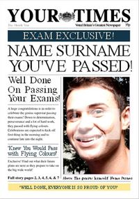 Tap to view Your Times - Passed Exams
