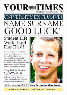 Your Times - Good Luck at Uni