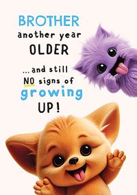 Tap to view Wimzee Brother Birthday Card