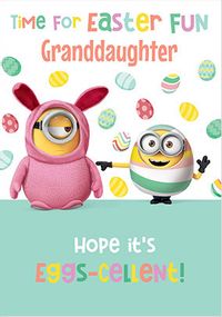 Tap to view Happy Easter Granddaughter Minions Card