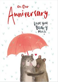 Love You Beary Much Anniversary Card