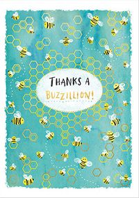 A Buzzillion Thank You Card