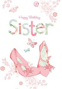 Tap to view Happy Birthday Sister Shoes Card