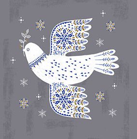 Contemporary Dove Christmas Card