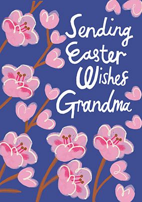 Easter Wishes Grandma Card