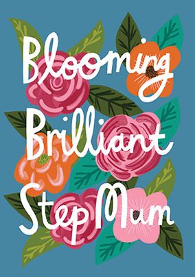 Blooming Brilliant Step Mum Mother's Day Card
