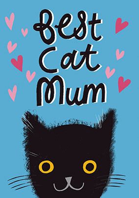 Best Cat Mum Mother's Day Card