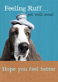 Tap to view Get Well Card - Feeling Ruff