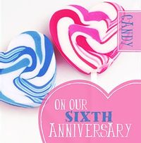 Tap to view Wedding Anniversary Card - Candy 6