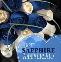 Wedding Anniversary Card - Sapphire 45