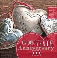 Tap to view Wedding Anniversary Card - Tin 10