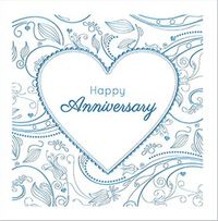 Tap to view Wedding Anniversary Card - Imprint Pattern