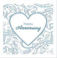 Tap to view Wedding Anniversary Card - Imprint Pattern