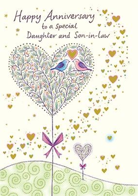Daughter and Son-In-Law Anniversary Card