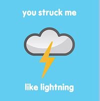 Tap to view Struck me like Lightening Anniversary Card