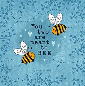 You two are meant to Bee Anniversary Card | Funky Pigeon