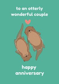Tap to view Otterly Wonderful Couple Anniversary Card