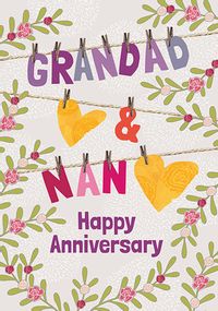 Grandad and Nan Anniversary Card