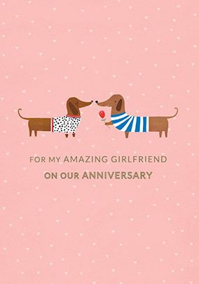 Amazing Girlfriend on our Anniversary Card