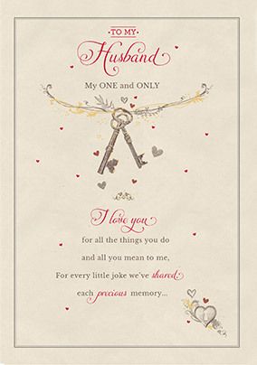 Anniversary Husband Card