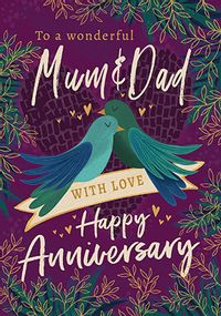 Tap to view Wonderful Mum and Dad on Your Anniversary Card
