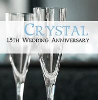 Tap to view 15th Wedding Anniversary Card - Crystal