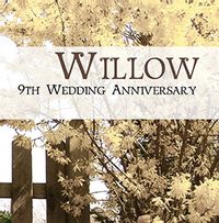 Wedding Anniversary Card - Willow