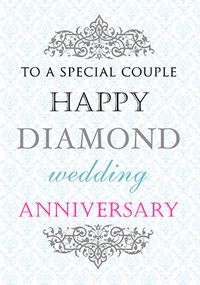 Tap to view Diamond Wedding Anniversary Card - Truly Madly Deeply