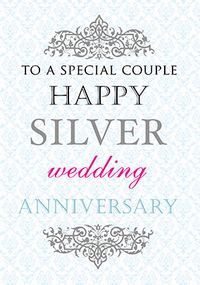 Tap to view Silver Wedding Anniversary Card - Truly Madly Deeply