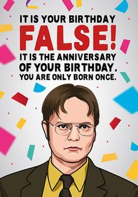 Anniversary of Your Birthday Card