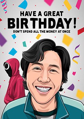 Don't Spend All the Money Birthday card