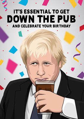 Essential to Get Down the Pub Birthday Card