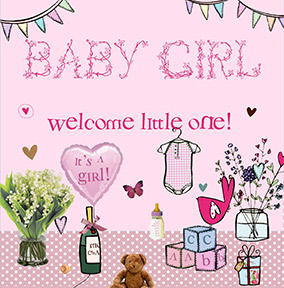 baby girl congratulations card welcome funky pigeon baby girl congratulations
