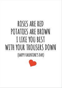 Tap to view Trousers Down Valentine's Card