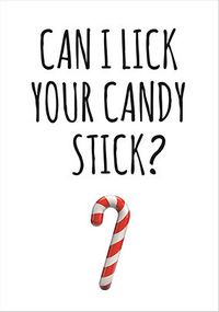 Tap to view Can I Lick Your Candy Stick Christmas Card
